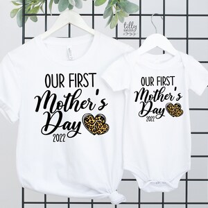 Our First Mother&#39;s Day 2023 Matching Outfits, Mother And Baby Mother&#39;s Day T-Shirts, Mothers Day Gift, Mummy & Me Matching, 1st Mother&#39;s Day
