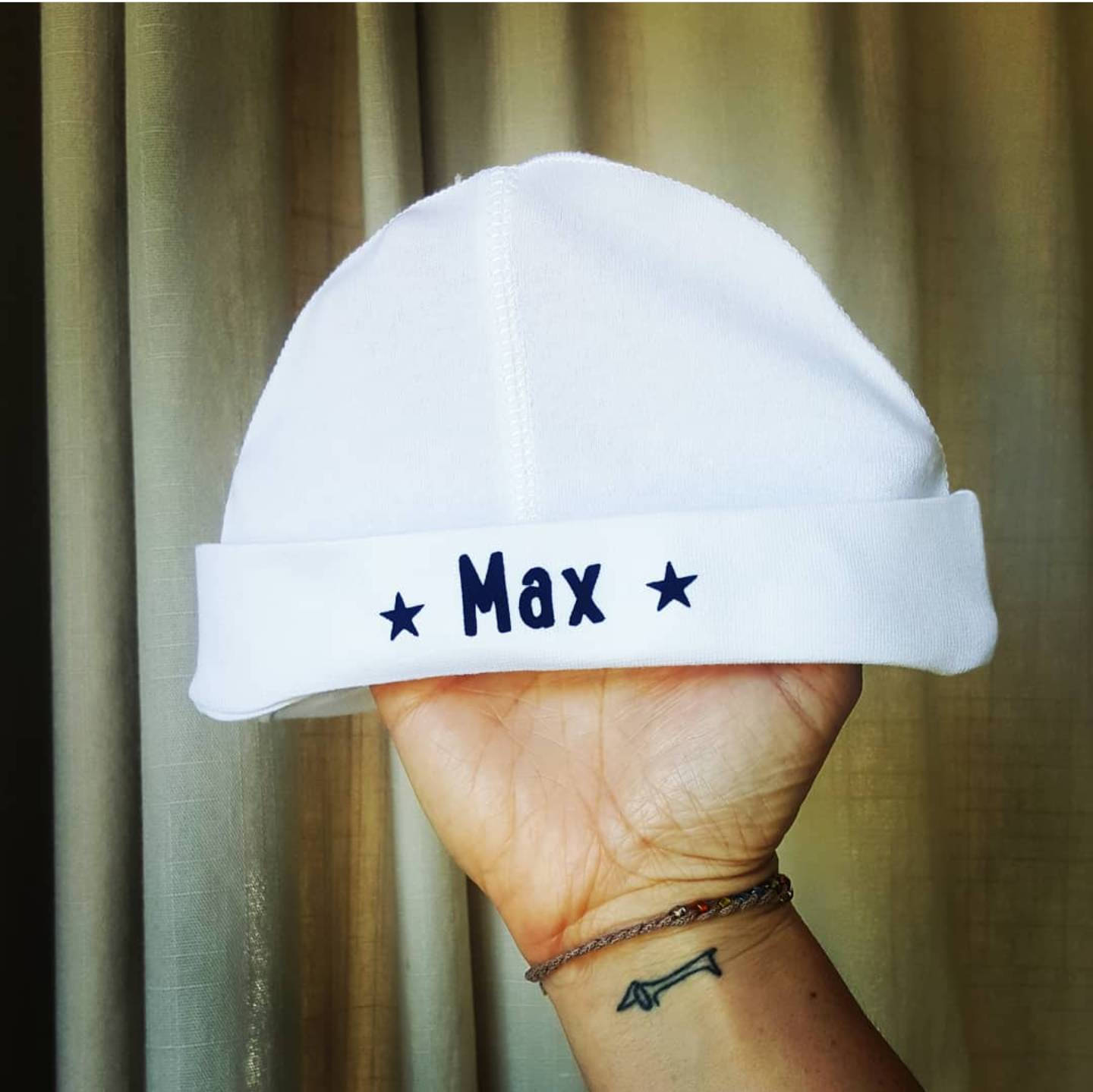 personalised baby cap