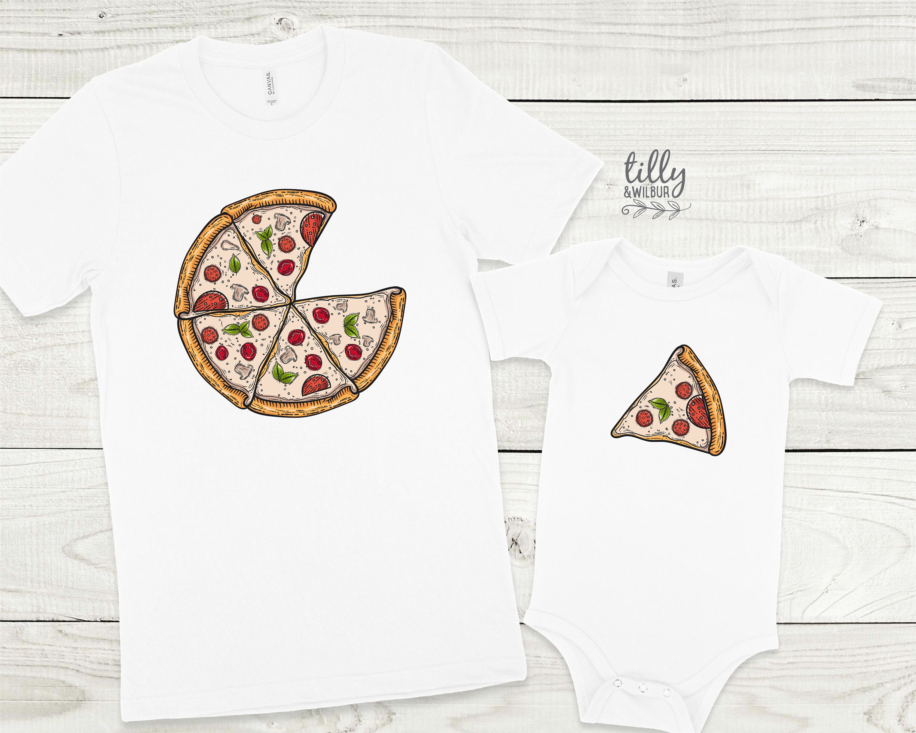 Matching Pizza Shirts Family Pizza 