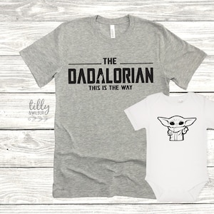 Dadalorian T-Shirt, Father And Baby Set, Daddy And Me Outfits, Daddy And Daughter Shirts, Father And Son Shirts, Father&#39;s Day Gift, Daddy