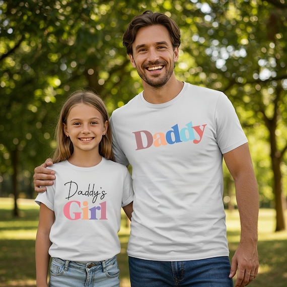 Daddy and Daddy's Girl Set, Father Daughter Matching Shirts Daddy and Daddy's Girl Set, Father Daughter Matching Shirts