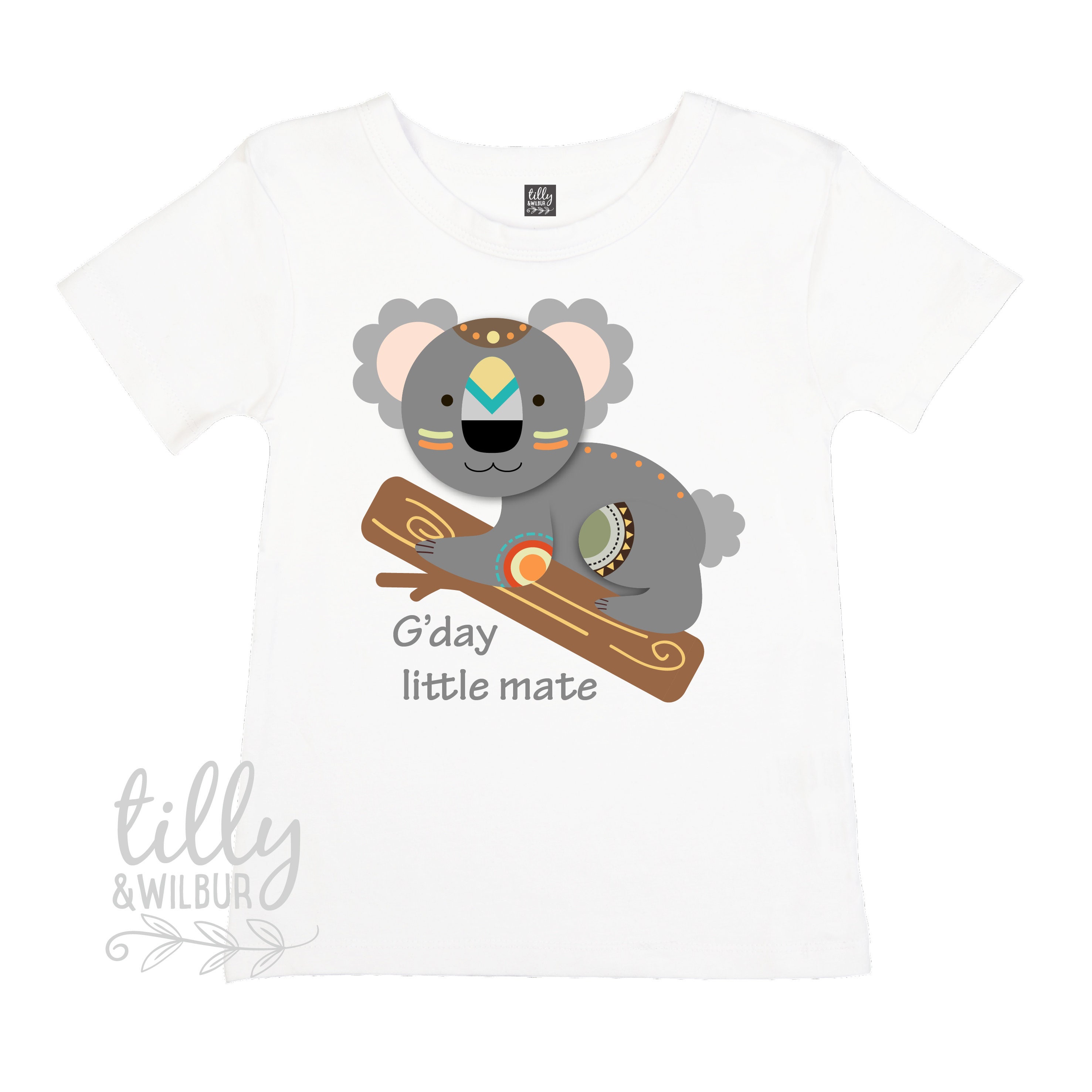 Camiseta G'day Little Mate Koala, Camiseta infantil G'day Little Mate, G'day Mate, Presente australiano, Presente internacional, Presente Koala, Australiana, Camiseta Koala