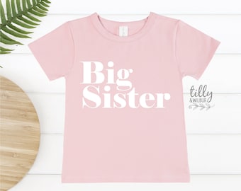 Big Sister T-Shirt, Big Sister Announcement, Big Sister Gift, Pregnancy Announcement Shirt, I&#39;m Going To Be A Big Sister Announcement Shirt
