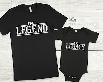 The Legend The Legacy Father Son Daddy Daughter Matching Shirts, Matching Dad And Baby, Father's Day Gift, Newborn Gift, New Dad T-Shirt
