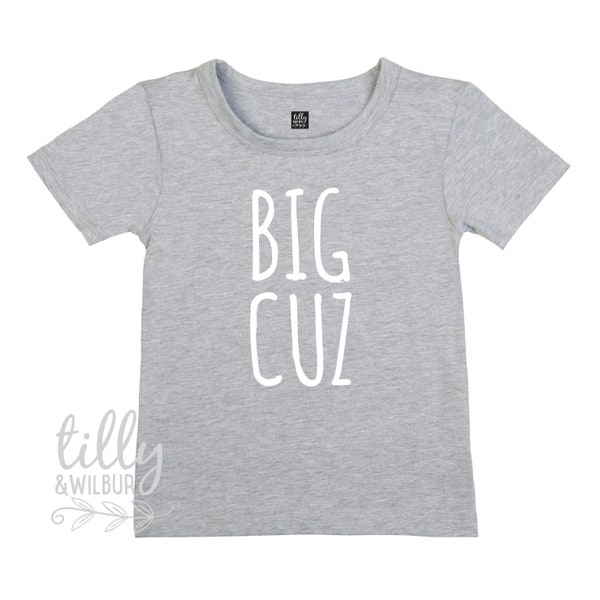 Big Cuz T-Shirt, Big Cousin, Cousin Gift, Pregnancy Announcement, Reveal Gift, Big Cuz, You're Going To Be A Big Cousin, Promoted to Cousin