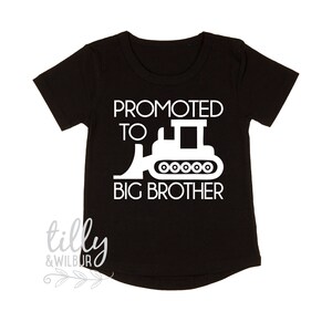 Gefördert zu Big Brother Bagger T-Shirt für Jungen, Big Brother Shirt, ich werde ein großer Bruder, Schwangerschaftansage, Jungenkleidung sein