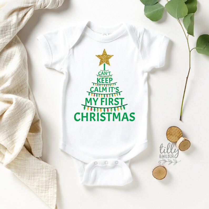 my first xmas baby grow