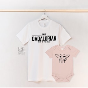 Dadalorian T-Shirt, Father And Baby Set, Daddy And Me Outfits, Daddy And Daughter Shirts, Father And Son Shirts, Father&#39;s Day Gift, Daddy