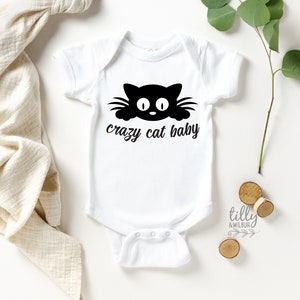 Crazy Cat Baby Funny Baby Bodysuit, Cat Lover Baby Gift, Kitten Newborn Bodysuit, My Siblings Have Paws, Baby Shower Gift