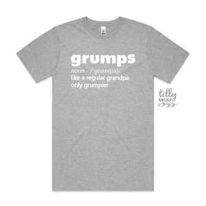 Grandpa T-Shirt, Grumps Like A Normal Grandpa Only Grumpier, Grandpa Gift, Grandad Gift, Grandparent Gift, Funny Grandpa Shirt, Dad Gift
