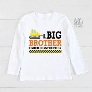 Big Brother Im Bau T-Shirt, Zum Big Brother T-Shirt gefördert, ich werde ein Big Brother Shirt, Schwangerschaftansage T-Shirt sein