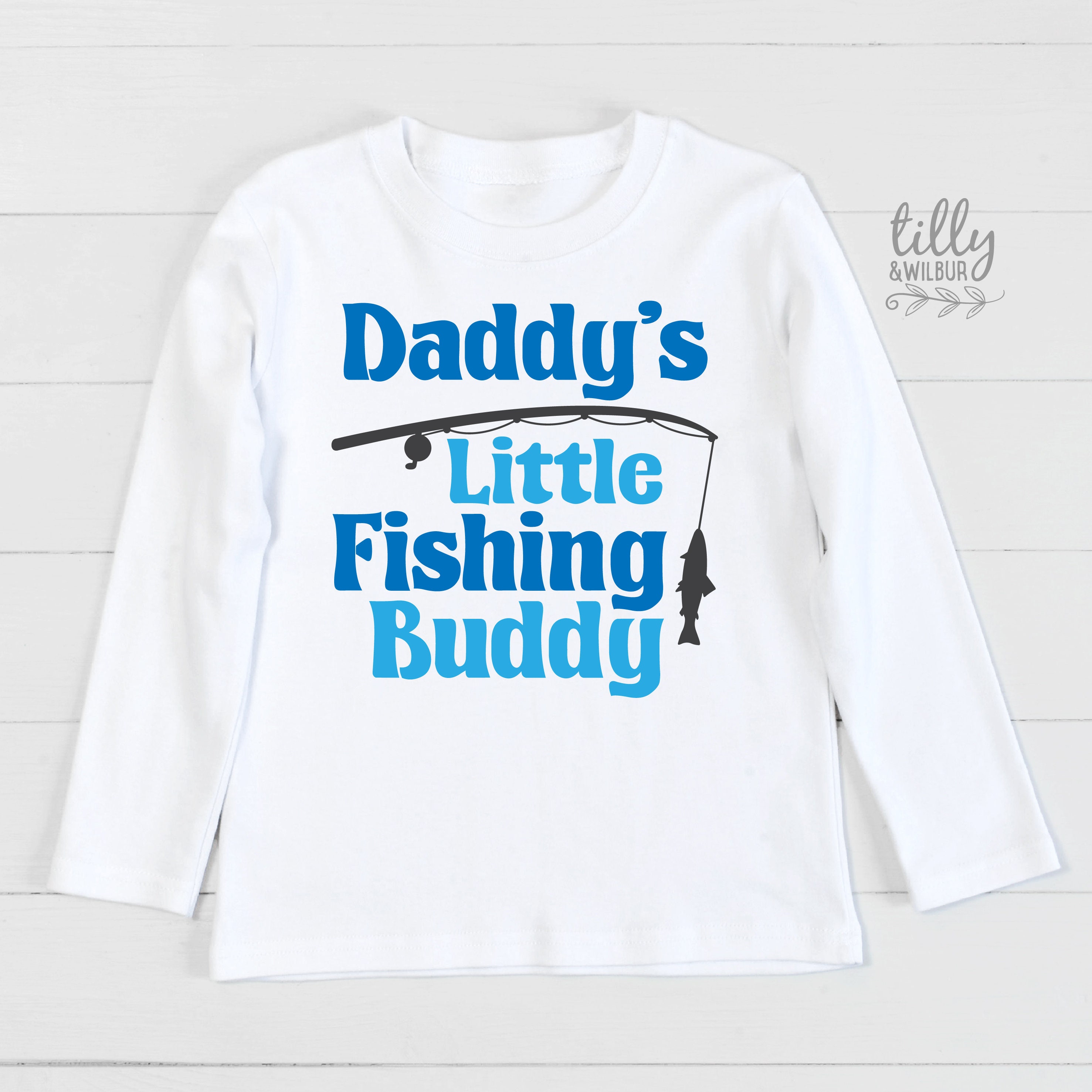Fishing T-shirt, Daddy's Little Fishing Buddy T-shirt, Future