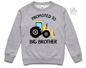 Big Brother Jumper, Promoted To Big Brother Hoodie, Big Brother Under Construction Sweatshirt, I'm Going To Be A Big Brother Announcement