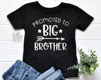 Promoted To Big Brother T-Shirt For Boys, Big Brother Shirt, I'm Going To Be A Big Brother, Pregnancy Announcement T-Shirt, Brother T-Shirt