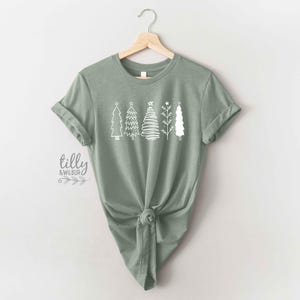 Christmas T-Shirt, Christmas Tree T-Shirt, Family Christmas T-Shirts, Family Holiday Tee, Women&#39;s Christmas T-Shirt, Christmas Gift For Her