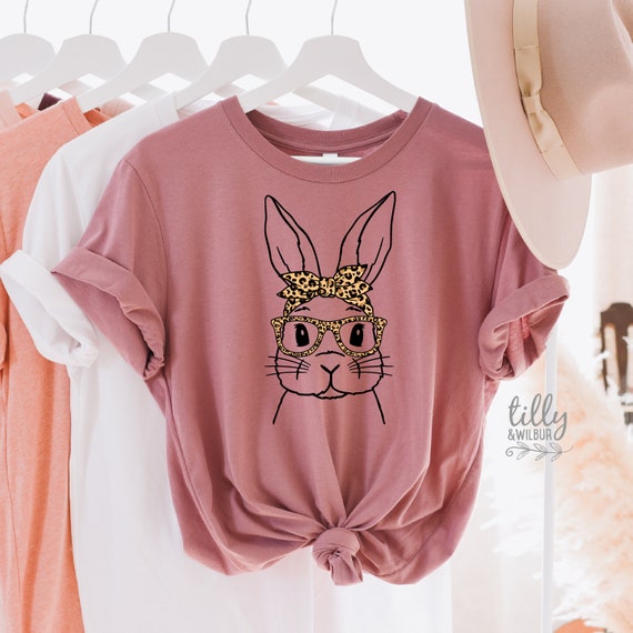 Women Leopard Print Bunny Rabbit Print 