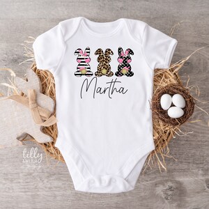 Personalised 1st Easter Baby Bodysuit, First Easter Baby Bodysuit, Newborn Easter Gift, 1st Easter Outfit, Baby&#39;s 1st Easter, Bunny Rabbit