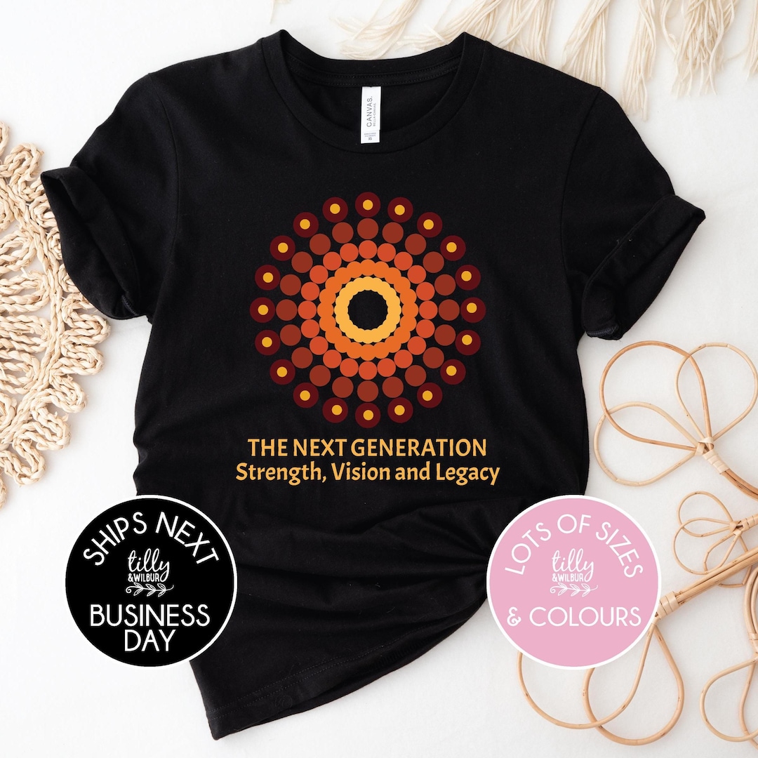 Women's AU Aboriginal Art NAIDOC Week 50 Years of Deadly Printed T-shirt