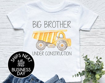 Big Brother T-Shirt, Promoted To Big Brother Shirt, Big Brother Under Construction Shirt, I'm Going To Be A Big Brother Shirt, Announcement