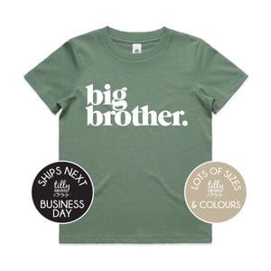 Big Brother T-Shirt, Schwangerschaftansage T-Shirt, Big Bro Shirt, ich werde ein großer Bruder sein, Big Brother Geschenk, förderte zu großem Bruder