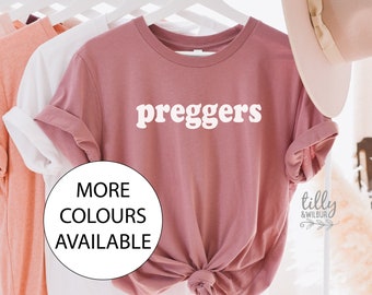 Camiseta de mujer embarazada, camiseta de anuncio de embarazo, camiseta de embarazo, vamos a tener un bebé, camiseta de anuncio, estoy embarazada,