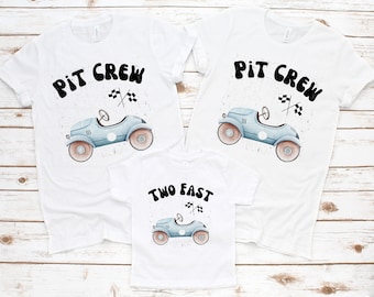 Matching Two Fast 2nd Birthday Set, Two Fast and Pit Crew Set, Birthday Gift, Second Birthday T-Shirt, 2 Birthday, Matching Family Set