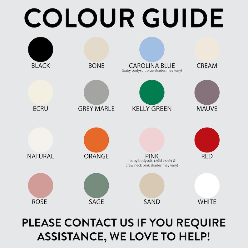 the color guide for a wedding dress