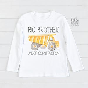 Big Brother T-Shirt, gefördert zum Big Brother Shirt, Big Brother im Bau Shirt, ich werde ein Big Brother Shirt, Ankündigung