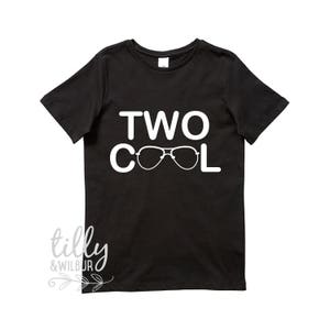 Two Cool Boys Birthday T-Shirt, Two Cool Birthday, 2 Year Old Boy, Second Birthday Gift, 2nd Birthday Present, 2nd Birthday Outfit, Boy 2