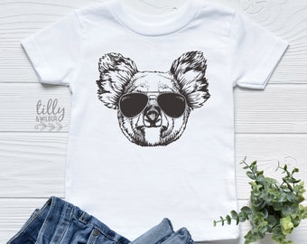 Koala In Sunglasses T-Shirt, Australian Gift, Australiana Gift, Koala Gift, Aussie Overseas Gift, Overseas Gift, Boy's Koala T-Shirt, Kid's