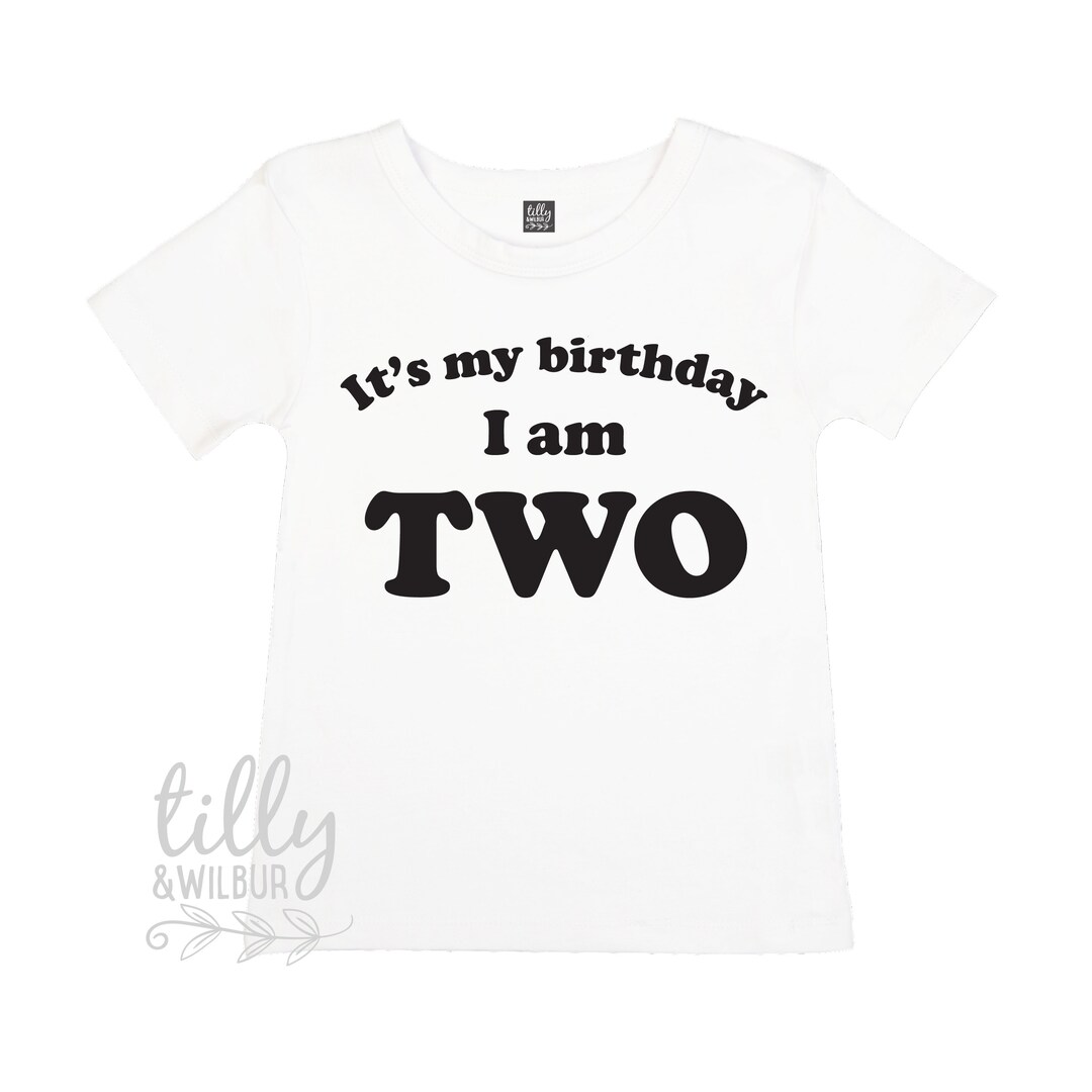 It's My Birthday I Am Two T-shirt, I Am Two Shirt, 2nd Birthday T-shirt ...