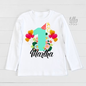 Personalised 1st Birthday T-Shirt, Girls First Birthday T-Shirt, 1st Birthday Gift, First Birthday Gift, Personalised Girls 1st Birthday Tee