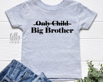 Only Child Big Brother T-Shirt For Boys, Future Big Brother T-Shirt For Boys, Big Brother Announcement Gift, Pregnancy Announcement Shirt