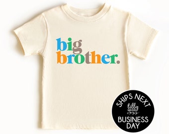 Big Brother T-Shirt, Pregnancy Announcement T-Shirt, Big Bro Shirt, I'm Going To Be A Big Brother, Big Brother Gift, Promoted To Big Brother