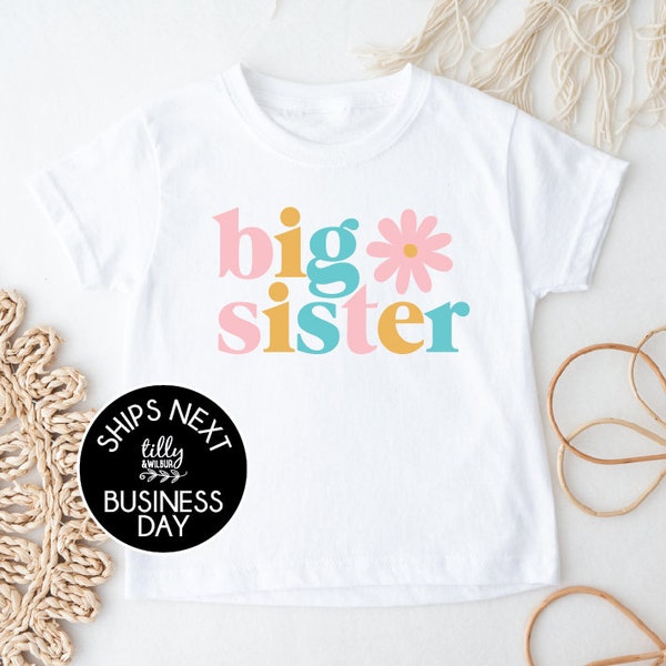 Große Schwester T-Shirt, Große Schwester Ankündigung, Große Schwester Geschenk, Schwangerschaft Ankündigung Shirt, „I'm Going To Be A Big Sister Ankündigung Shirt“.