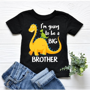 I'm Going To Be A Big Brother T-Shirt, More Colours, Big Brothersaurus Dinosaur Shirt
