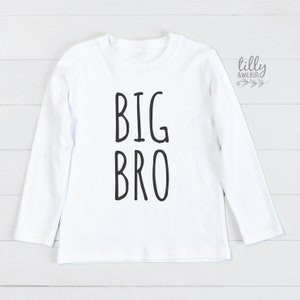 Big Bro T-Shirt, Big Brother Shirt, I&#39;m Going To Be A Big Brother, Pregnancy Announcement Shirt, Big Bro Gift, Sibling TShirt, Boys Clothing