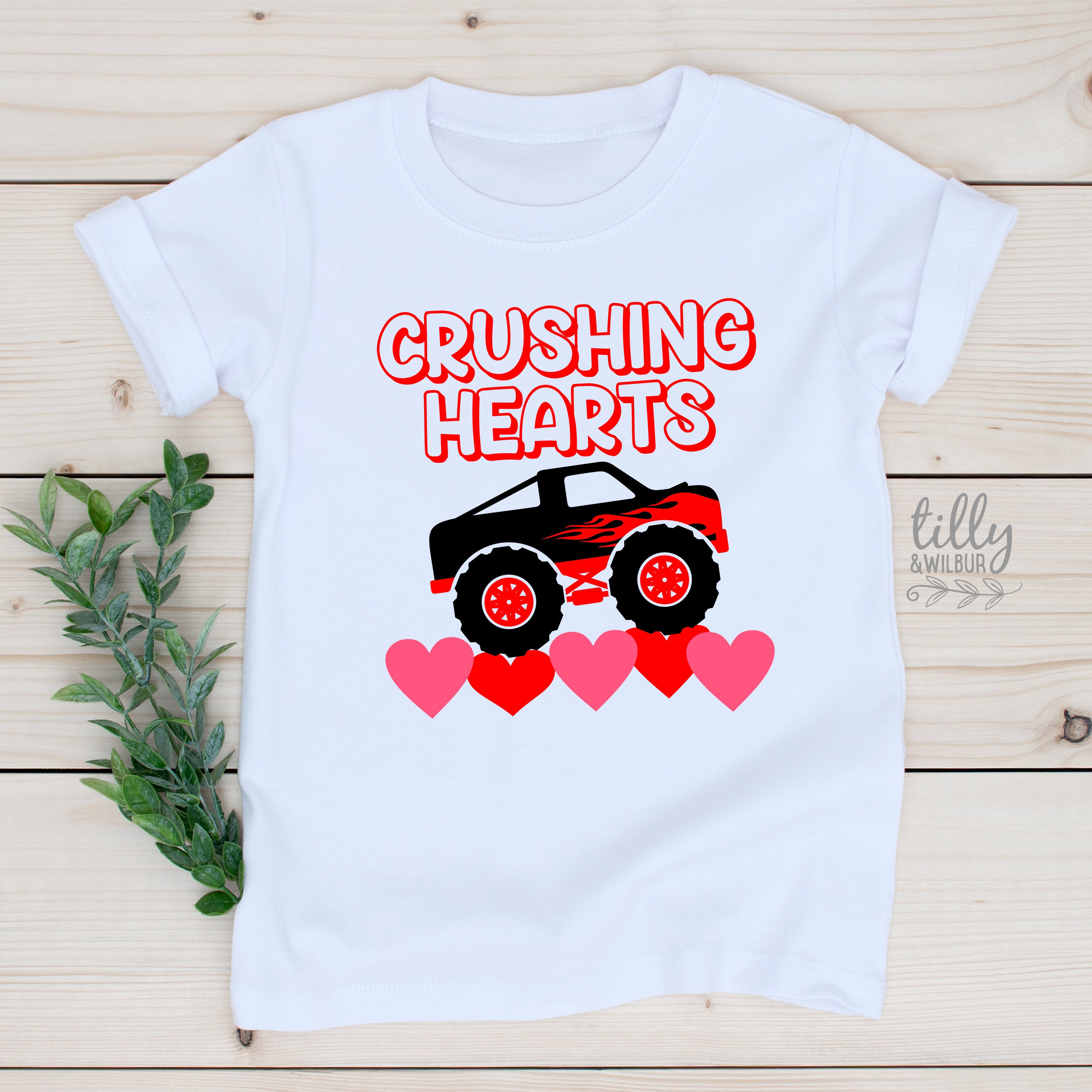 Crushing Hearts Child's Valentine's Day T-Shirt, Valentine's Day T-Shirt For Kid's, Valentine's Day T-Shirt, Valentine's Day Gift, Valentine