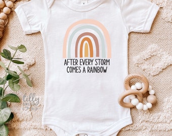 Rainbow Baby Bodysuit, After Every Storm Comes A Rainbow, Baby Announcement, Baby Shower Gift, Pregnancy Announcement, Newborn Baby Gift