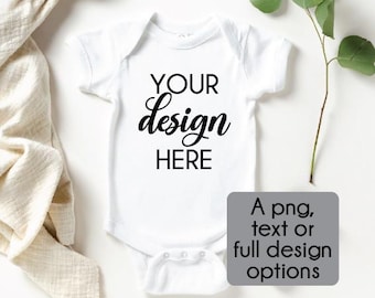 Personalised Baby Bodysuit – Create Your Own Design | DIY Pregnancy Announcement Bodysuit | Newborn Baby Gift