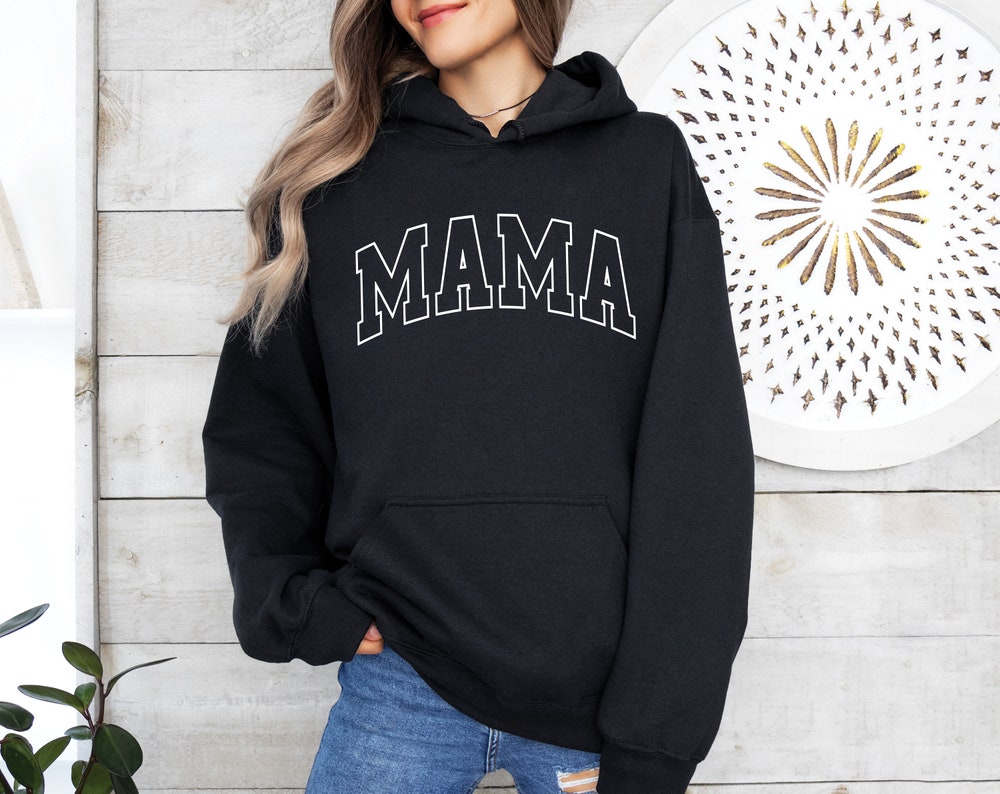 Mama Hoodie, Mother'S Day Jumper, Mama Hoody, Mama Jumper, Mothers Day Gift, Mama Gift, Mum Life Jumper, New Mum Gift, Varsity Print