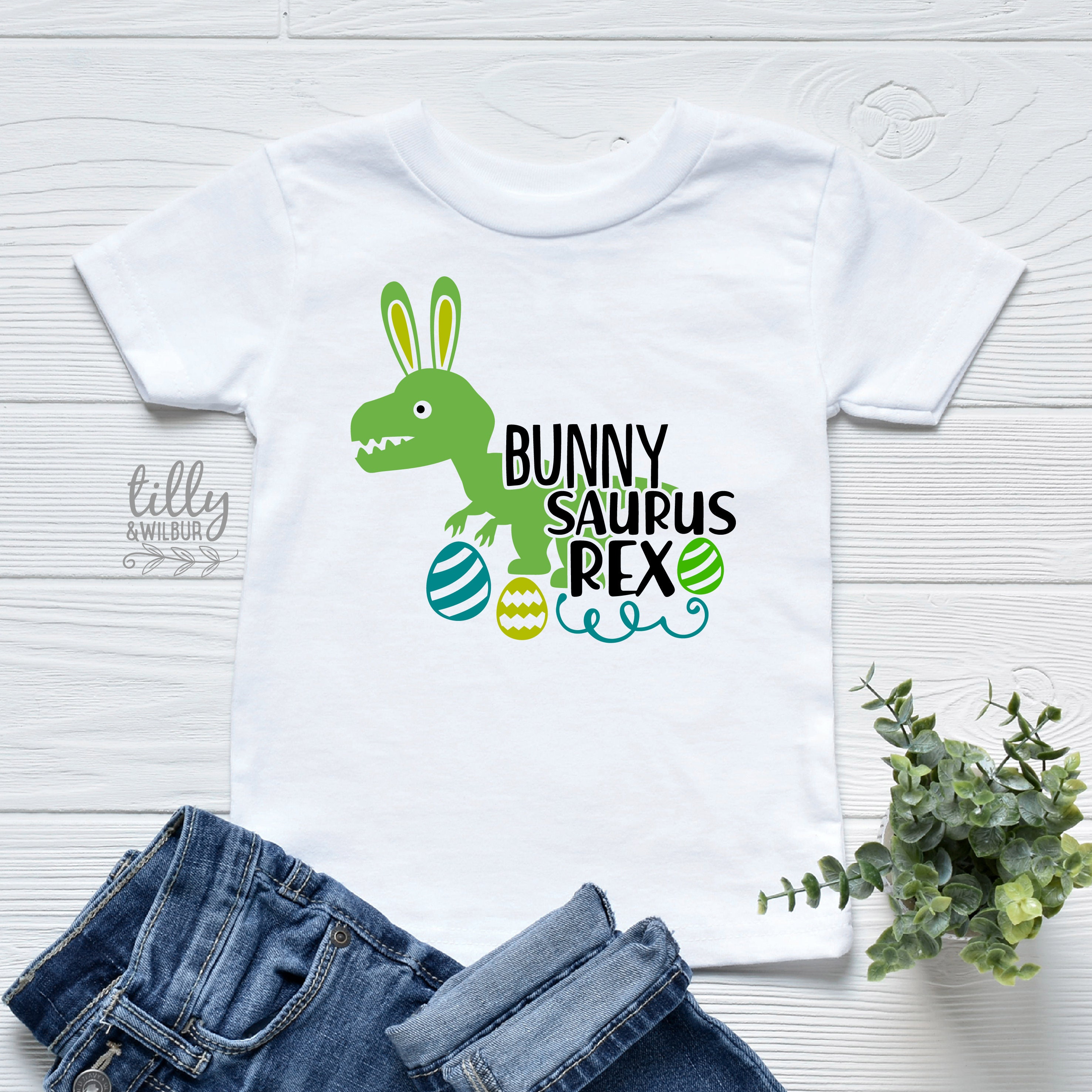 Bunnysaurus Rex T-shirt Dinosaur Easter 