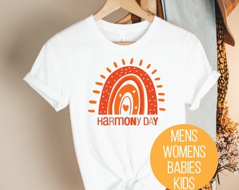 Harmony Day T-Shirt, Harmony Day - 21st March, Orange Harmony Day T-Shirt, Everyone Belongs, School T-Shirt, Babies, Kids, Womens And Mens