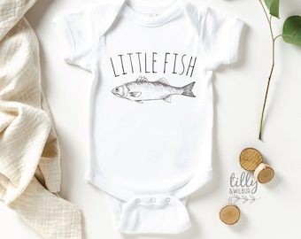 Little Fish Baby Bodysuit Only, Big Fish Little Fish Father Son Matching Shirts, Matching Dad And Baby, Matching Family, Father's Day Gift