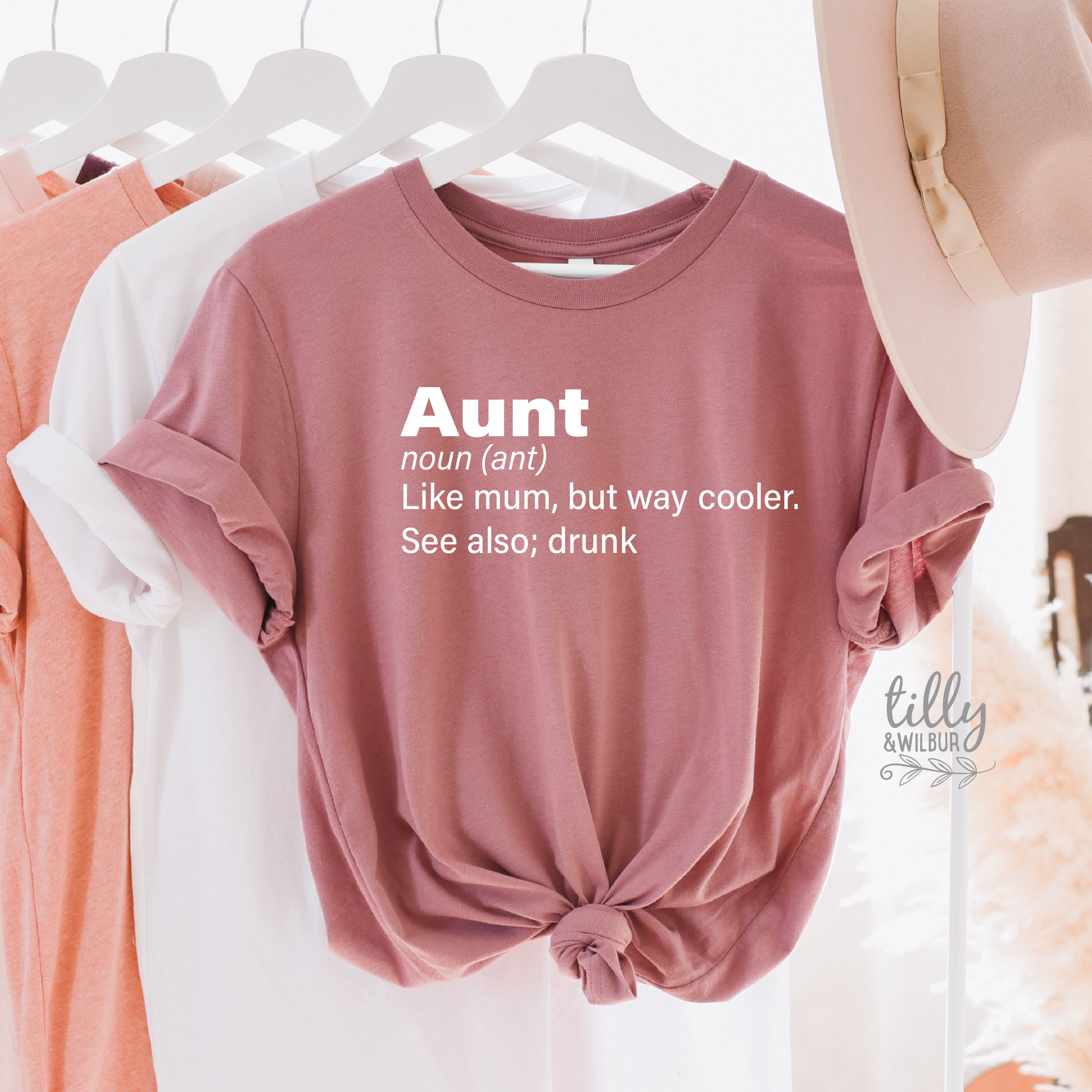Aunt Like Mum Only Way Cooler See Also Drunk T Shirt Aunt Etsy France