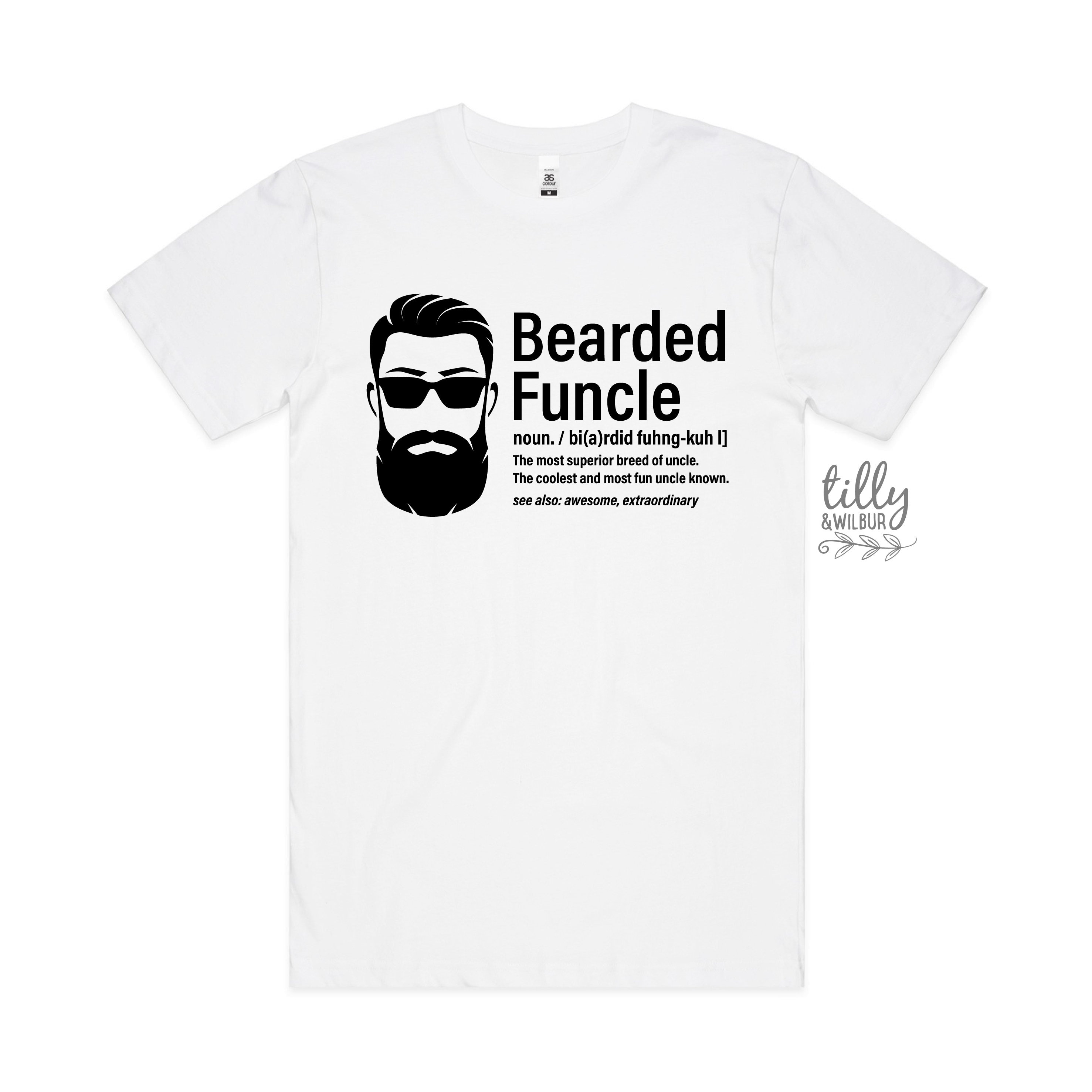 Mens Bearded Funcle Shirt Funny Uncle Definition T-Shirt Mens Bearded Funcle Shirt Funny Uncle Definition T-Shirt