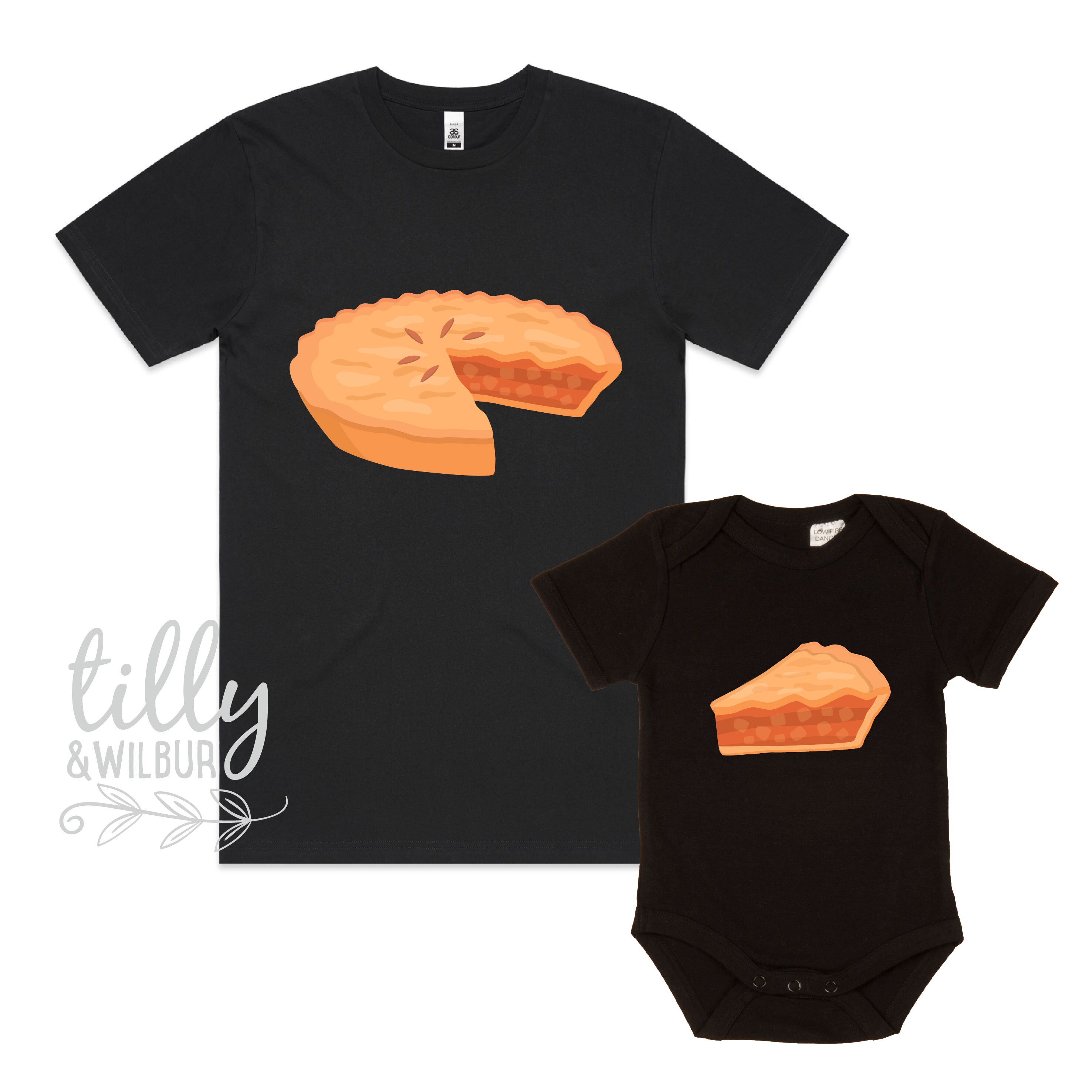 Father Son Pie T-shirts Daddy 