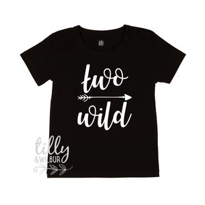 Two Wild Boys Birthday T-Shirt, Two Wild Birthday, 2 Year Old Boy, Second Birthday Gift, 2nd Birthday Present, 2nd Birthday Outfit, Boy 2