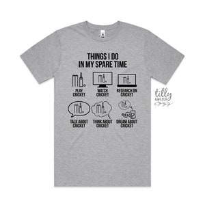 Cricket T-Shirt, Dinge, die ich in meiner Freizeit tue, Männer Cricket T-Shirt, lustiges Cricket T-Shirt, lustiges Papa T-Shirt, Männer Geschenk, Männer Geburtstag