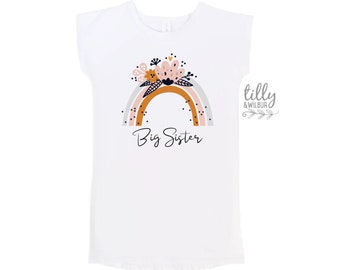 Big Sister T-Shirt Dress, Big Sister Announcement, Big Sister Gift, Pregnancy Announcement T-Shirt, I'm Going To Be A Big Sister T-Shirt